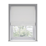 Trace White Roman Blinds - Zen Shades