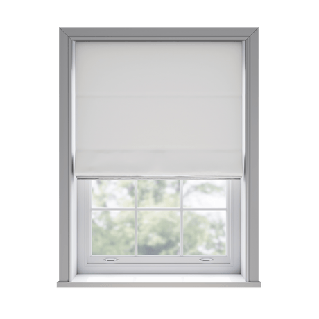 Trace White Roman Blinds - Zen Shades