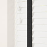 True Fine Grain Faux Wood Blinds With Jet Tapes - Zen Shades