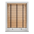 Tuscan Oak Real Wooden Blinds With Coffee Tapes - Zen Shades