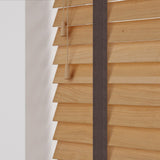 Tuscan Oak Real Wooden Blinds With Coffee Tapes - Zen Shades