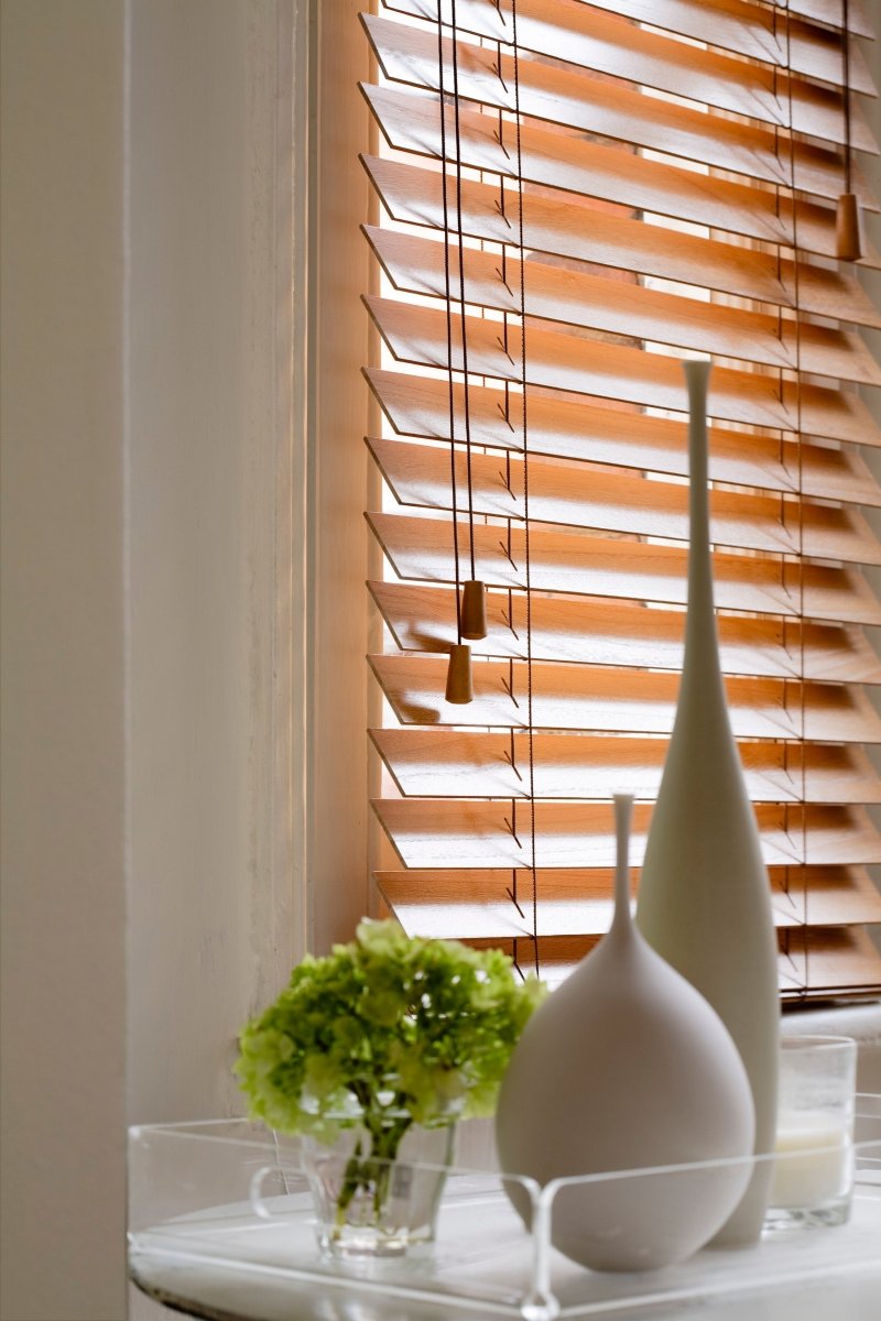 Tuscan Oak Real Wooden Blinds With Tapes - Zen Shades