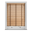 Tuscan Oak Real Wooden Blinds With Toffee Tapes - Zen Shades