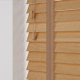 Tuscan Oak Real Wooden Blinds With Toffee Tapes - Zen Shades