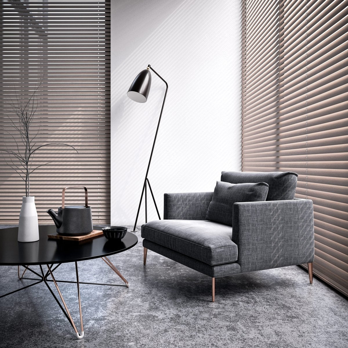 Urban Oak Real Wooden Blinds - Zen Shades