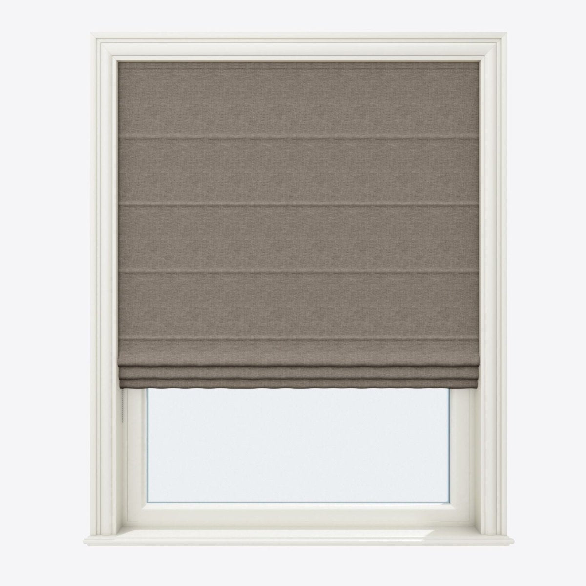 Valeria Screed Grey Roman Blinds - Zen Shades