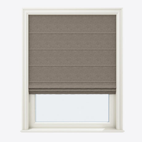 Valeria Screed Grey Roman Blinds - Zen Shades