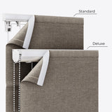 Valeria Screed Grey Roman Blinds - Zen Shades