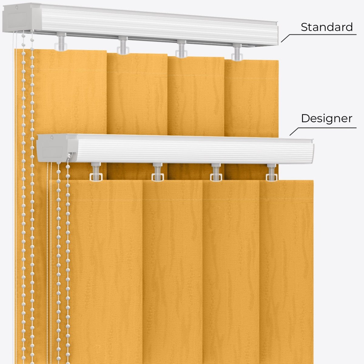 Van Gogh Amber Vertical Blinds - Zen Shades