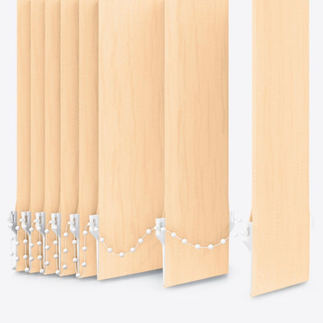 Van Gogh Autumn Blonde Vertical Blinds Replacement Slats - Zen Shades