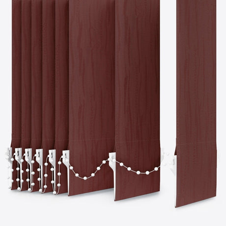 Van Gogh Coffee Brown Vertical Blinds Replacement Slats - Zen Shades