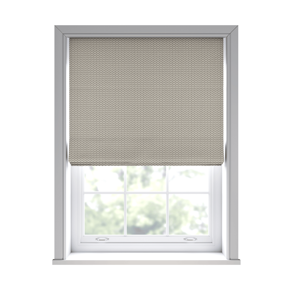 Vista Smoke Roman Blinds - Zen Shades