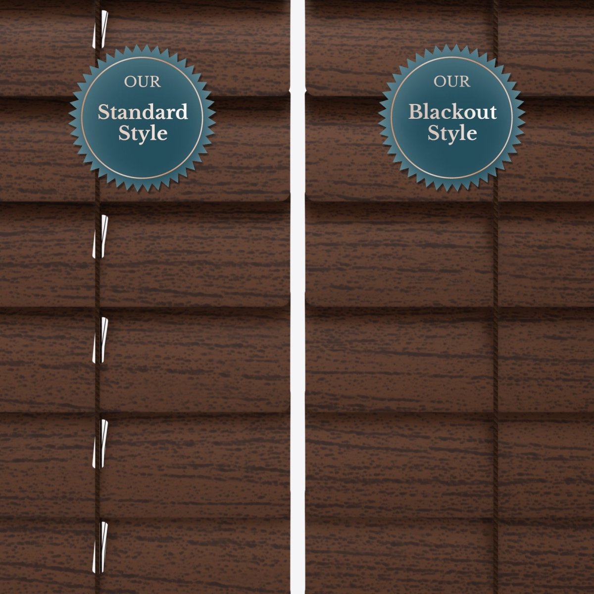 Woodgrain Colonial Oak Venetian Blinds - Zen Shades