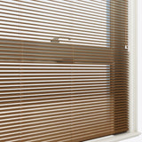 Woodgrain Pecan Venetian Blinds - Zen Shades