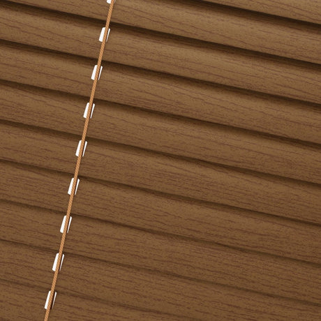 Woodgrain Pecan Venetian Blinds - Zen Shades