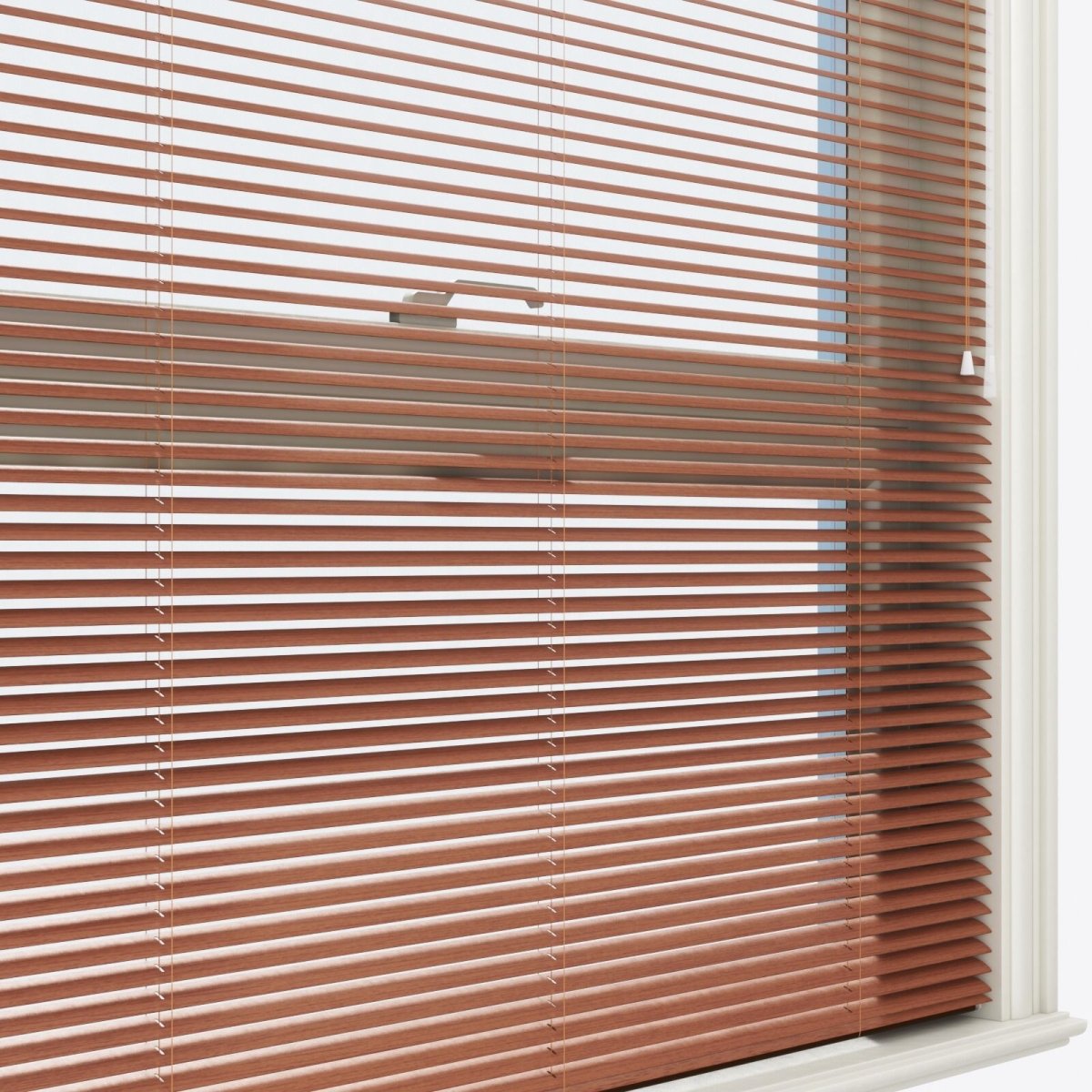 Woodgrain Redwood Venetian Blinds - Zen Shades