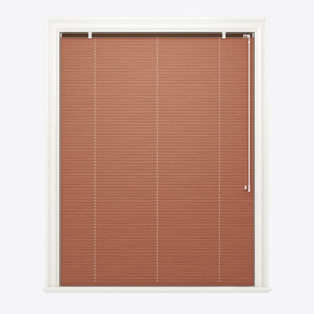 Woodgrain Redwood Venetian Blinds - Zen Shades