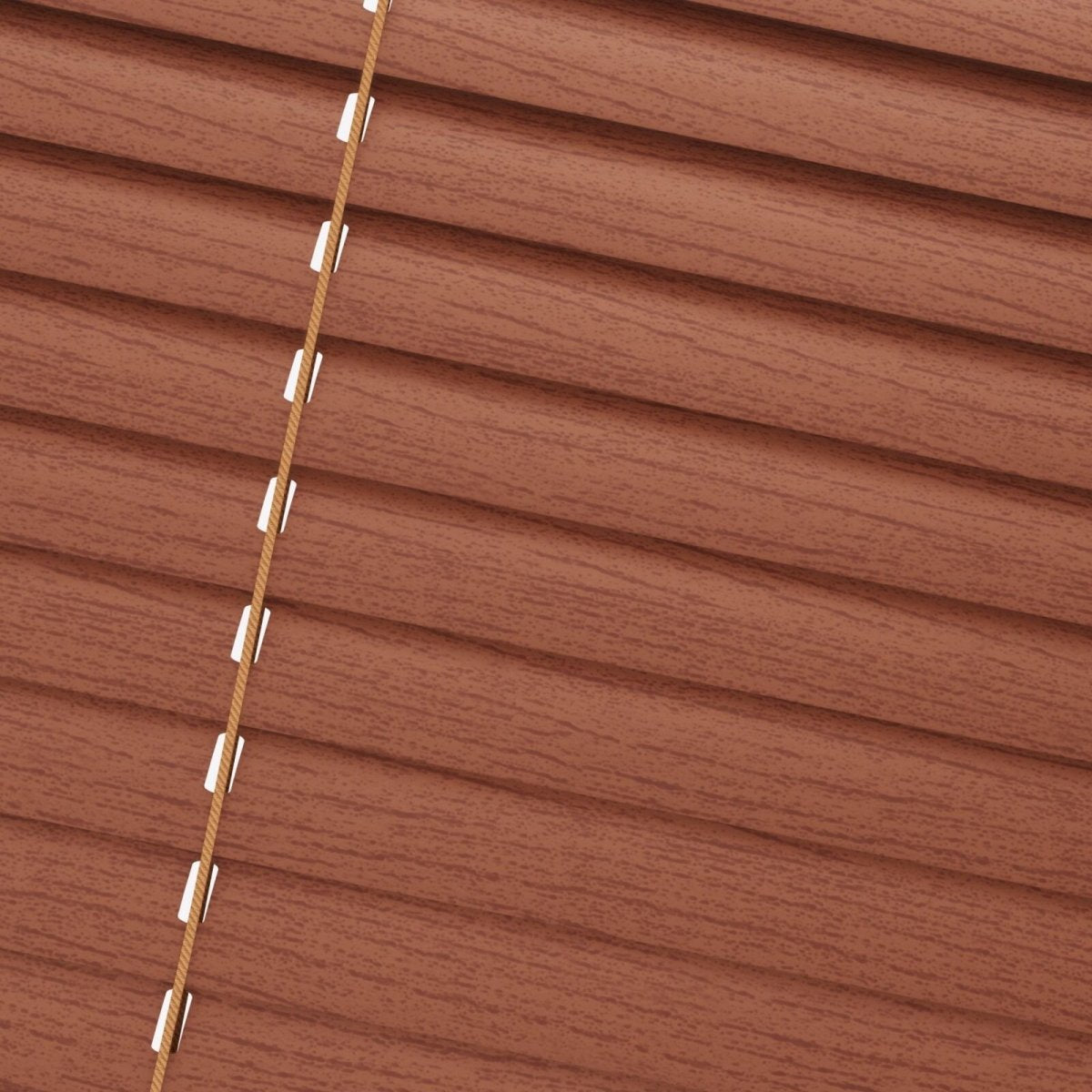 Woodgrain Redwood Venetian Blinds - Zen Shades