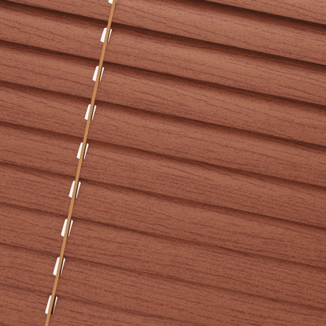 Woodgrain Redwood Venetian Blinds - Zen Shades