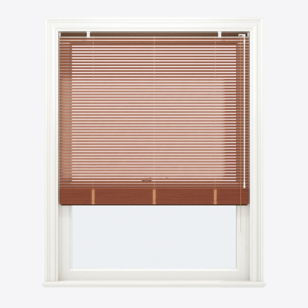 Woodgrain Redwood Venetian Blinds - Zen Shades